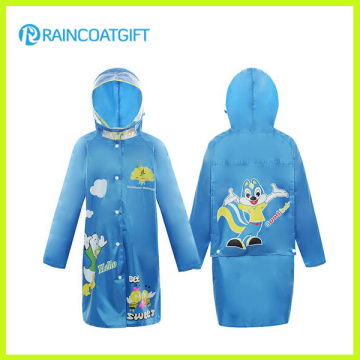 Colorful Printed Kids Raincoat Children′s School Raincoat